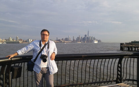 2017 Hoboken NJ вид на Нью Йорк