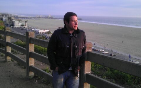 2010 Вид на Санта Моника Пир от Пацифик Палисейдс - Санта Моника Калифорния Лос Анджелес