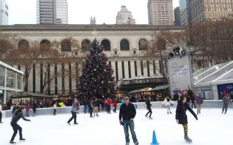 2017 Skating in Bryant Park New York